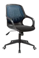 Silla de escritorio Negro con Azul Mundial De Sillas Villahermosa