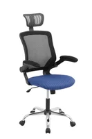 Silla De Escritorio Negro Con Azul Mundial De Sillas Cundinamarca