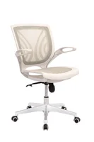 Silla de escritorio Ejecutiva Blanco con Naranja Mundial De Sillas