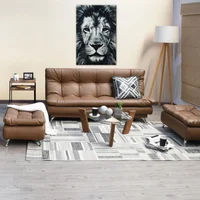 Cuadro León xl Rectangular Tela 77x116 cm