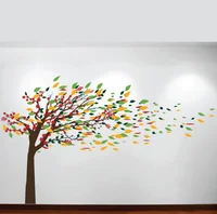 Vinilo Árbol Hojas al Viento 300x180