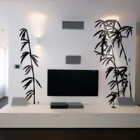 Vinilo Árbol Bambú al Viento 130x180