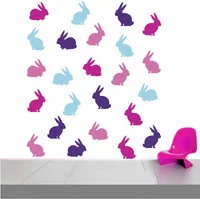 Vinilo Infantil Bunnies Niña 150x170