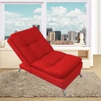 Poltrona Clic Clac 60X40X120 Ecocuero Rojo