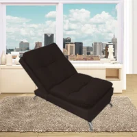 Poltrona Clic Clac 60X40X120 Ecocuero Café
