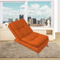 Poltrona Clic Clac 60X40X120 Ecocuero Naranja