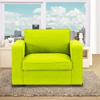 Poltrona Evans 100X90X80 Microfibra Verde
