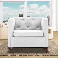Poltrona Collins 100X90X80 Ecocuero Blanco