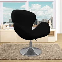 Poltrona Egg Trebol 105X77X70 Ecocuero Negro
