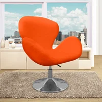 Poltrona Egg Trebol 105X77X70 Microfibra Naranj