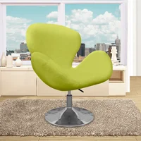 Poltrona Egg Trebol 105X77X70 Microfibra Verde