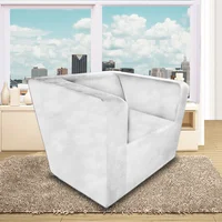 Poltrona West 100X90X80 Ecocuero Blanco