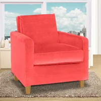 Poltrona Ford 100X90X80 Microfibra Rojo