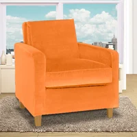 Poltrona Ford 100X90X80 Ecocuero Naranja