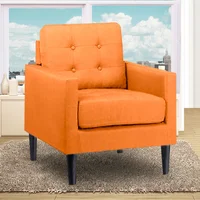 Poltrona Boss 100X90X80 Microfibra Naranja