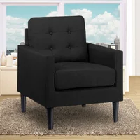Poltrona Boss 100X90X80 Microfibra Negro