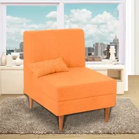 Poltrona Dussan 100X90X80 Microfibra Naranja