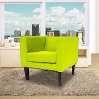 Poltrona Cruz 100X90X80 Microfibra Verde