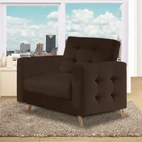 Poltrona Sanders 100X90X80 Microfibra Café