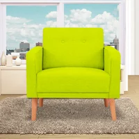 Poltrona Ross 100X90X80 Ecocuero Verde