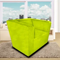 Poltrona West 100X90X80 Microfibra Verde
