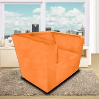 Poltrona West 100X90X80 Microfibra Naranja