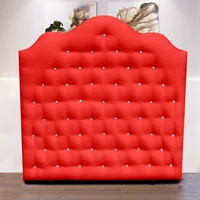 Cabecero Deacon de Piso 100X120 Microfibra Rojo