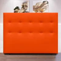 Cabecero Plane de Piso 160X120 Microfibra Naranja