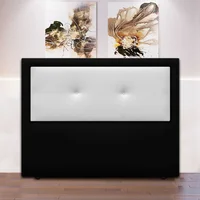 Cabecero Jingle de Piso 100X120 Ecocuero Negro