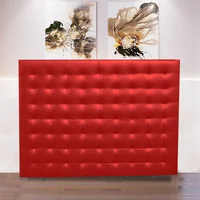 Cabecero Nice de Piso 100X120 Ecocuero Rojo