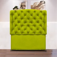 Cabecero Royal de Piso 120X120 Microfibra Verde
