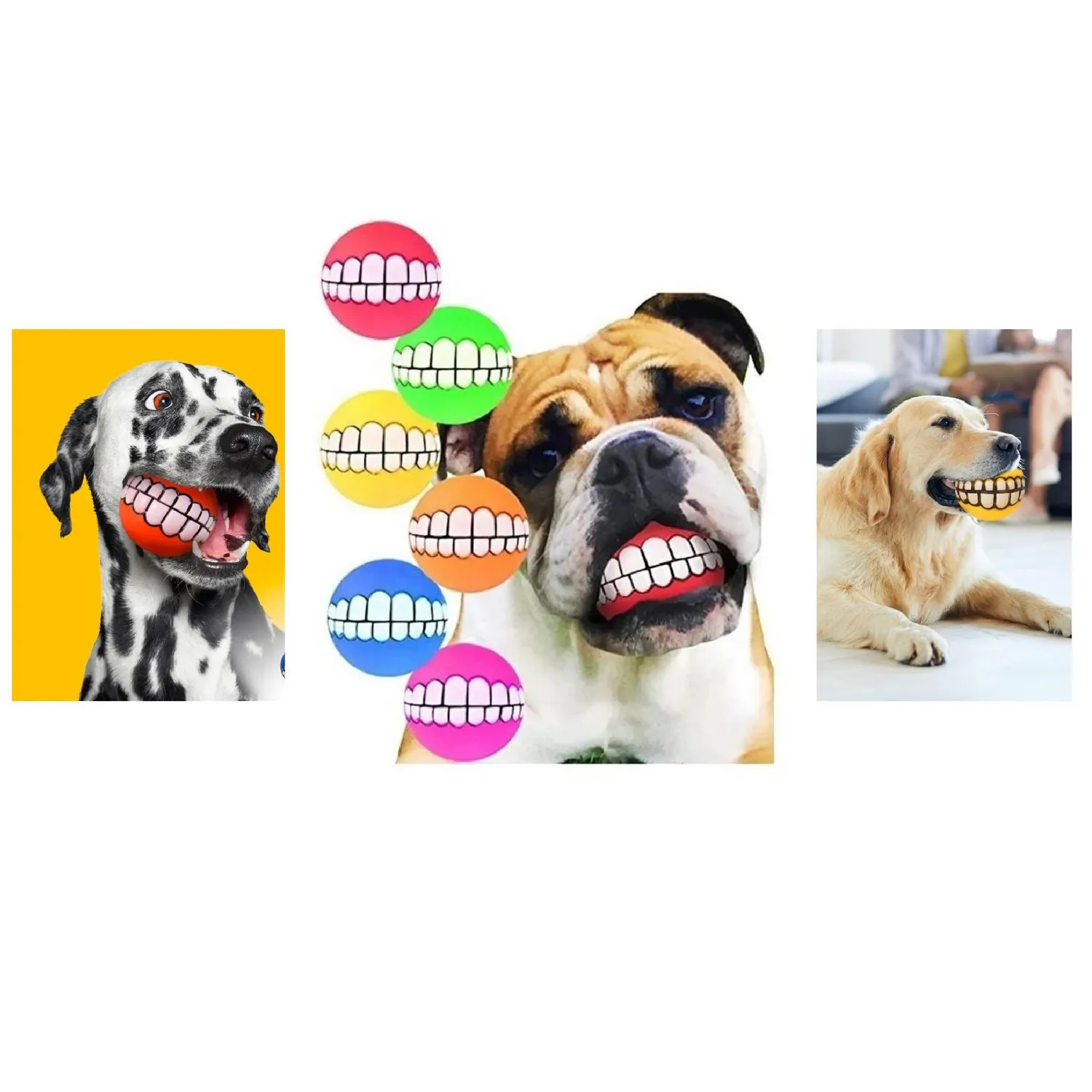 Pelota Para Perros Con Sonrisa Solepet Verde