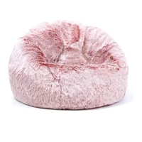 Puff Pera Gigante 120 Día Peluche Rosa