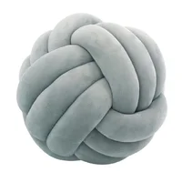 Cojín Decorativo Nudo 35X35 Gris Banzay