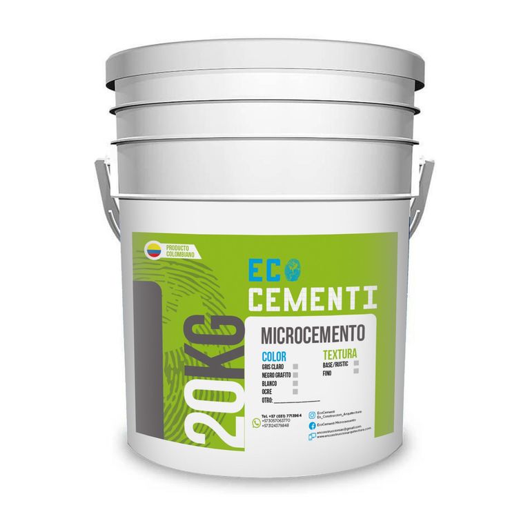 MICROCEMENTO BLANCO NATURAL FINO X 20 KG