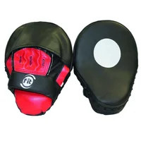 Golpeador De Mano Para Entrenamiento En Cuero Color Negro/Rojo