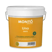 Pintura Plástica Cubriente y lavable Zero Olor, Zero bacterias, Zero Moho, Zero Emisiones Blanco Monto 4 Litros