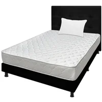 Mega Combo Colchón Sencillo 100x190 Espumado Ultraflex + Base Cama Entera + Cabecero + Almohada