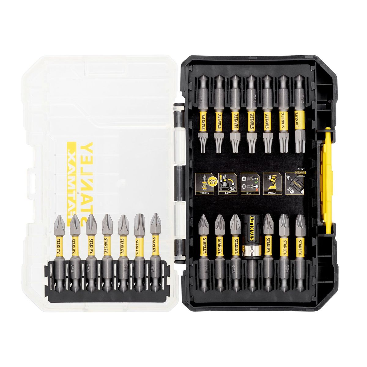 STANLEY - Juego Puntas Impacto Atornilladores 22Piezas STA88558-XJ