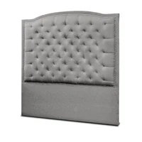 Cabecero Lawrence Capitoneado para Cama Sencilla 160X100X10 Gris
