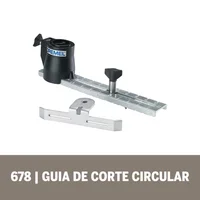 Dremel Aditamento de Mototool Guía de Corte Circular y Recto con 1 Broca Multiuso x 2 Unidades