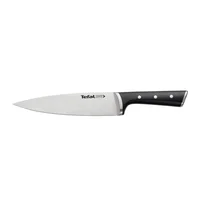 Cuchillo Chef Acero Inoxidable con Mango Plástico 20cm Iceforce Negro Tefal