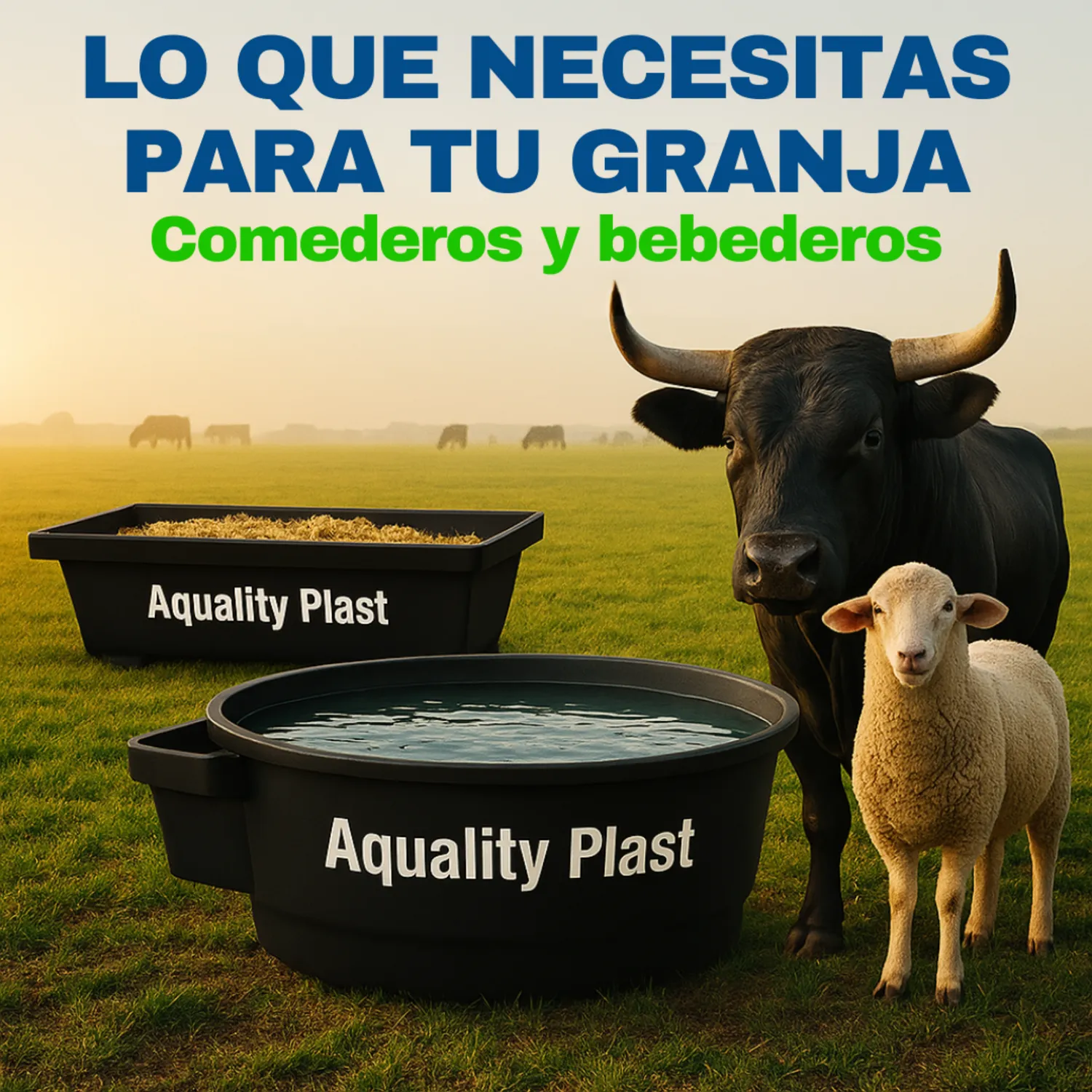 Saladero - Comedero Para Mascotas Aquality Plast Negro 120L