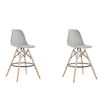 Set X2 Silla Eames Bar 42X106X47 Gris