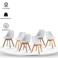 Set X6 Silla Milano 45X39X85 Blanco