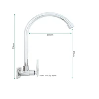 Monomando De Pared Para Lavaplatos Met-438 Consumo 1.5 l/min