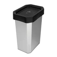 Caneca Plástica 26L Negro-No Aprovechable Con Tapa Vaiven