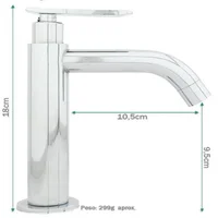 Monomando Para Lavamanos Met-414 Consumo 8.3 l/min