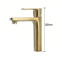 Grifería Lavamanos Bajo Bronce Consumo 8.3 l/min