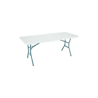 Mesa Plegable Portafolio Plástica Polietileno 183X76Cm Blanca Lifetime